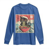 Cat Ramen Christmas Long Sleeve Shirt Japanese Kawaii Retro Cats Manga - Wonder Print Shop