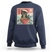 Cat Ramen Christmas Sweatshirt Japanese Kawaii Retro Cats Manga - Wonder Print Shop