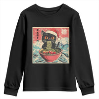 Cat Ramen Christmas Youth Sweatshirt Japanese Kawaii Retro Cats Manga - Wonder Print Shop