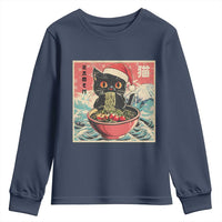 Cat Ramen Christmas Youth Sweatshirt Japanese Kawaii Retro Cats Manga - Wonder Print Shop