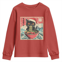 Cat Ramen Christmas Youth Sweatshirt Japanese Kawaii Retro Cats Manga - Wonder Print Shop