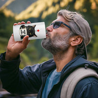 Funny Black Cat Christmas 4 in 1 Can Cooler Tumbler Judging You Silently - Wonder Print Shop