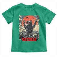 Catzilla Christmas Toddler T Shirt Japanese Cat Lover Kitty - Wonder Print Shop
