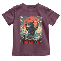 Catzilla Christmas Toddler T Shirt Japanese Cat Lover Kitty - Wonder Print Shop