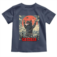 Catzilla Christmas Toddler T Shirt Japanese Cat Lover Kitty - Wonder Print Shop