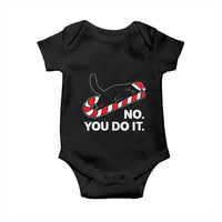 Funny Lazy Cat Christmas Baby Onesie No You Do It - Wonder Print Shop