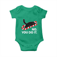 Funny Lazy Cat Christmas Baby Onesie No You Do It - Wonder Print Shop