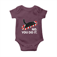 Funny Lazy Cat Christmas Baby Onesie No You Do It - Wonder Print Shop