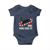 Funny Lazy Cat Christmas Baby Onesie No You Do It - Wonder Print Shop