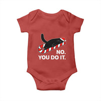 Funny Lazy Cat Christmas Baby Onesie No You Do It - Wonder Print Shop