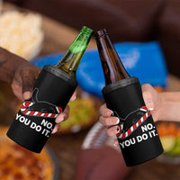 Funny Lazy Cat Christmas 4 in 1 Can Cooler Tumbler No You Do It - Wonder Print Shop