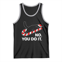 Funny Lazy Cat Christmas Tank Top No You Do It - Wonder Print Shop