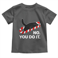 Funny Lazy Cat Christmas Toddler T Shirt No You Do It - Wonder Print Shop