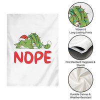 Funny Lazy Cat Christmas Garden Flag Nope Not Today - Wonder Print Shop