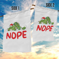 Funny Lazy Cat Christmas Garden Flag Nope Not Today - Wonder Print Shop