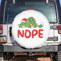 Funny Lazy Cat Christmas Spare Tire Cover Nope Not Today - Wonder Print Shop