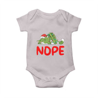 Funny Lazy Cat Christmas Baby Onesie Nope Not Today - Wonder Print Shop