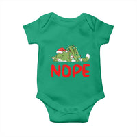 Funny Lazy Cat Christmas Baby Onesie Nope Not Today - Wonder Print Shop