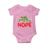 Funny Lazy Cat Christmas Baby Onesie Nope Not Today - Wonder Print Shop