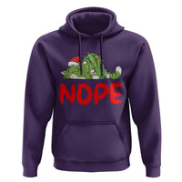 Funny Lazy Cat Christmas Hoodie Nope Not Today - Wonder Print Shop