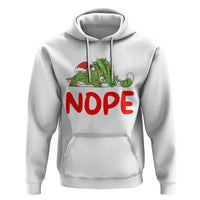 Funny Lazy Cat Christmas Hoodie Nope Not Today - Wonder Print Shop