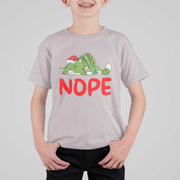 Funny Lazy Cat Christmas T Shirt For Kid Nope Not Today - Wonder Print Shop