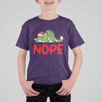 Funny Lazy Cat Christmas T Shirt For Kid Nope Not Today - Wonder Print Shop