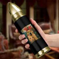 Funny Cat With Dog Selfie Christmas Bullet Tumbler Pet Lover Xmas Gift - Wonder Print Shop