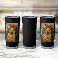 Funny Cat With Dog Selfie Christmas Tumbler Cup Pet Lover Xmas Gift - Wonder Print Shop