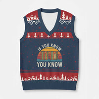 67 Six Seven Book Lover Meme V-Neck Knit Sweater Vest If You Know You Know - Wonder Print Shop