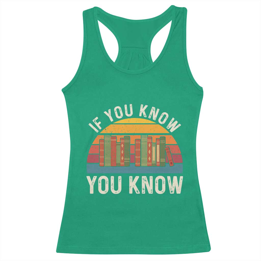 67 Six Seven Book Lover Meme Racerback Tank Top If You Know You Know - Wonder Print Shop