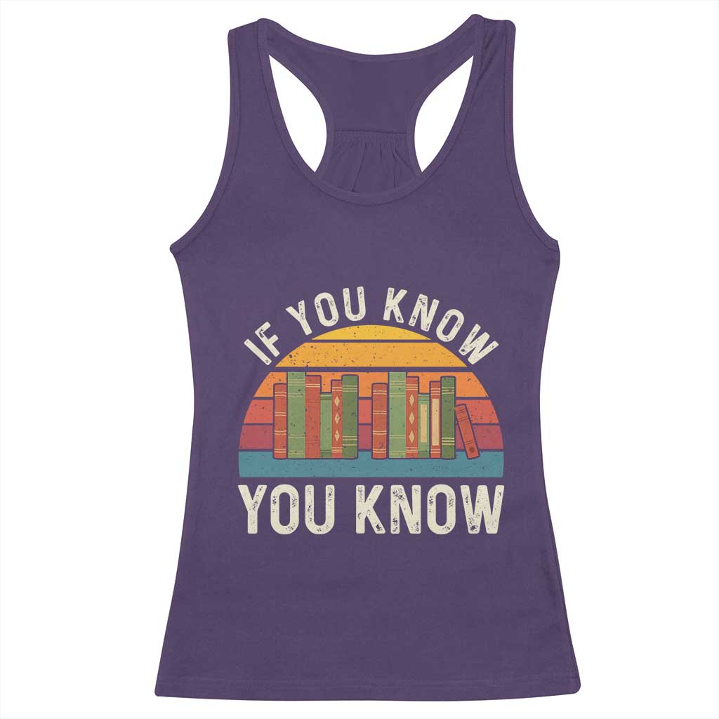 67 Six Seven Book Lover Meme Racerback Tank Top If You Know You Know - Wonder Print Shop