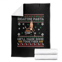 Marcus The Worm Christmas Meme Throw Blanket Rigatoni Pasta We Will Make Some Together - Wonder Print Shop
