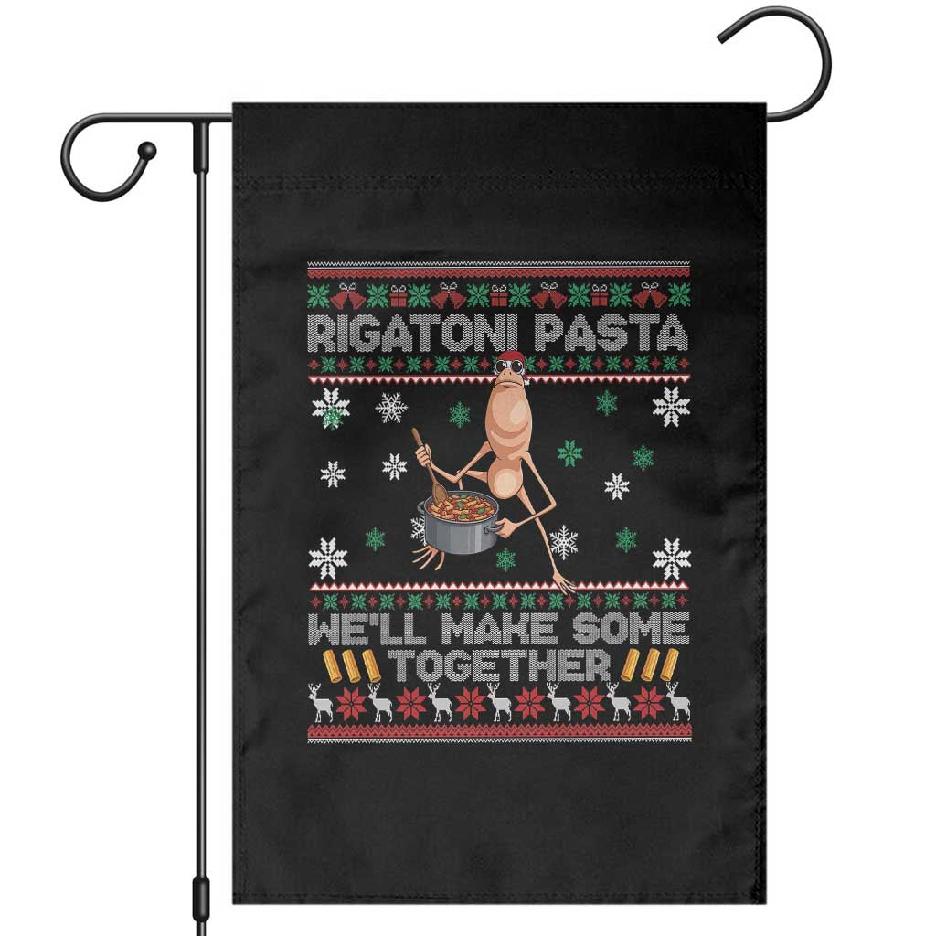Marcus The Worm Christmas Meme Garden Flag Rigatoni Pasta We Will Make Some Together - Wonder Print Shop