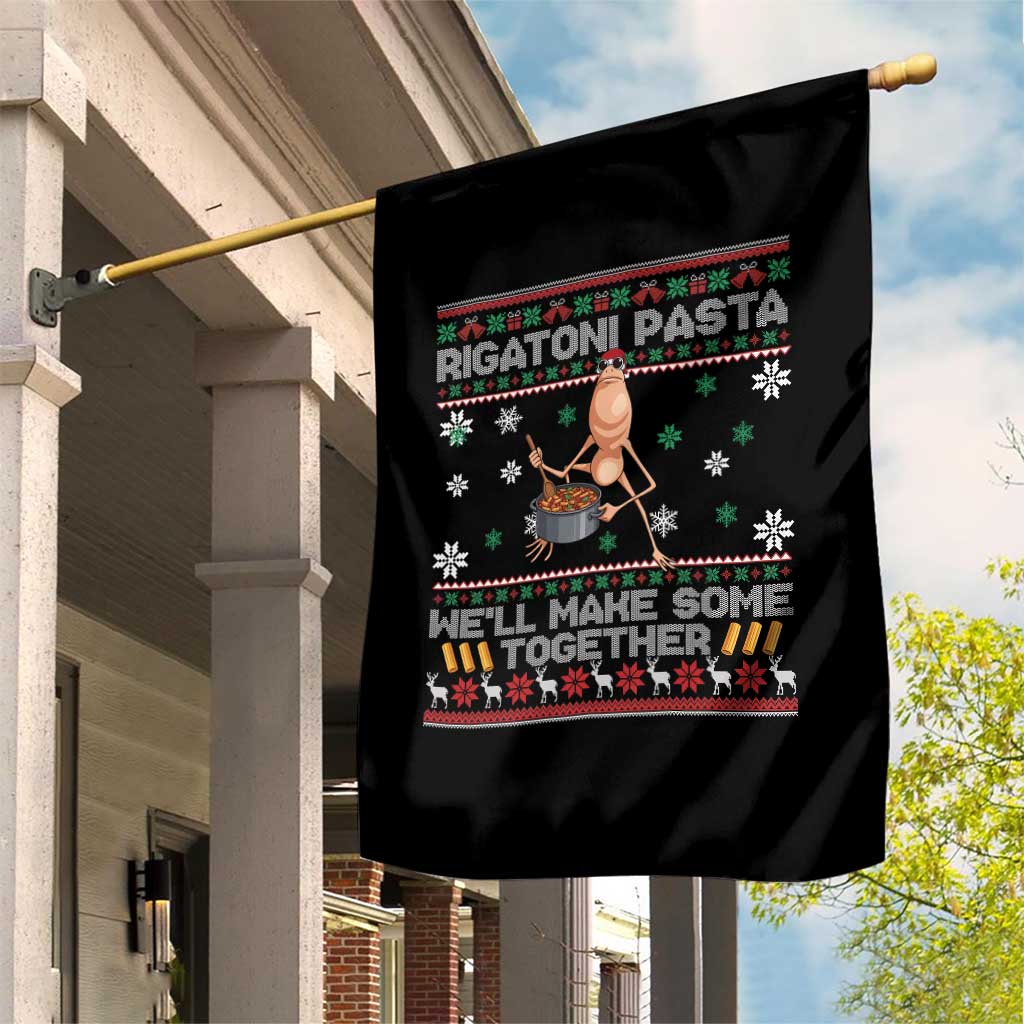 Marcus The Worm Christmas Meme Garden Flag Rigatoni Pasta We Will Make Some Together - Wonder Print Shop