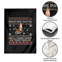 Marcus The Worm Christmas Meme Garden Flag Rigatoni Pasta We Will Make Some Together - Wonder Print Shop