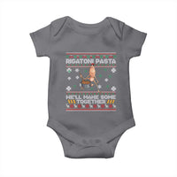 Marcus The Worm Christmas Meme Baby Onesie Rigatoni Pasta We Will Make Some Together - Wonder Print Shop