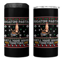 Marcus The Worm Christmas Meme 4 in 1 Can Cooler Tumbler Rigatoni Pasta We Will Make Some Together - Wonder Print Shop