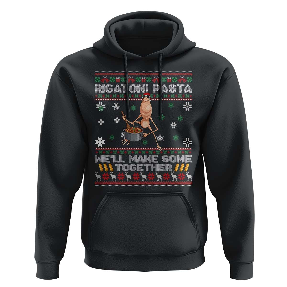 Marcus The Worm Christmas Meme Hoodie Rigatoni Pasta We Will Make Some Together - Wonder Print Shop
