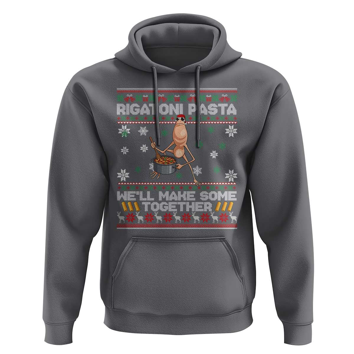 Marcus The Worm Christmas Meme Hoodie Rigatoni Pasta We Will Make Some Together - Wonder Print Shop