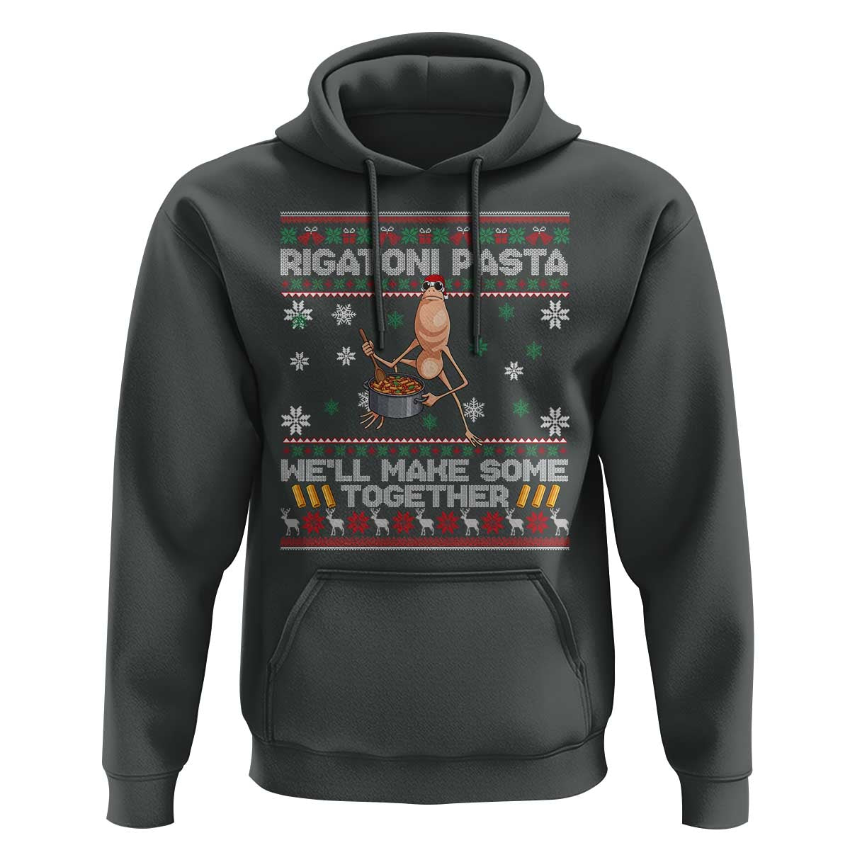 Marcus The Worm Christmas Meme Hoodie Rigatoni Pasta We Will Make Some Together - Wonder Print Shop