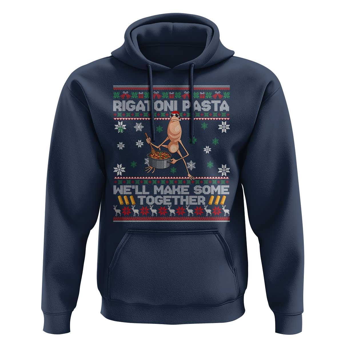 Marcus The Worm Christmas Meme Hoodie Rigatoni Pasta We Will Make Some Together - Wonder Print Shop