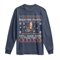 Marcus The Worm Christmas Meme Long Sleeve Shirt Rigatoni Pasta We Will Make Some Together - Wonder Print Shop