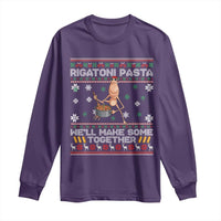 Marcus The Worm Christmas Meme Long Sleeve Shirt Rigatoni Pasta We Will Make Some Together - Wonder Print Shop