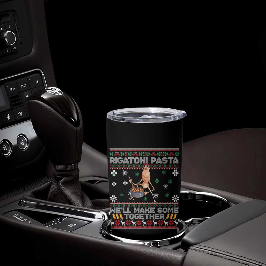 Marcus The Worm Christmas Meme Tumbler Cup Rigatoni Pasta We Will Make Some Together - Wonder Print Shop