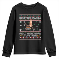 Marcus The Worm Christmas Meme Youth Sweatshirt Rigatoni Pasta We Will Make Some Together - Wonder Print Shop