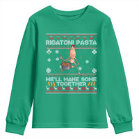 Marcus The Worm Christmas Meme Youth Sweatshirt Rigatoni Pasta We Will Make Some Together - Wonder Print Shop