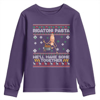 Marcus The Worm Christmas Meme Youth Sweatshirt Rigatoni Pasta We Will Make Some Together - Wonder Print Shop