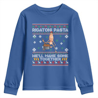 Marcus The Worm Christmas Meme Youth Sweatshirt Rigatoni Pasta We Will Make Some Together - Wonder Print Shop