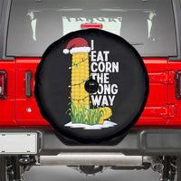 I Eat Corn The Long Way Spare Tire Cover Funny Corn Adult Humor Christmas - Wonder Print Shop
